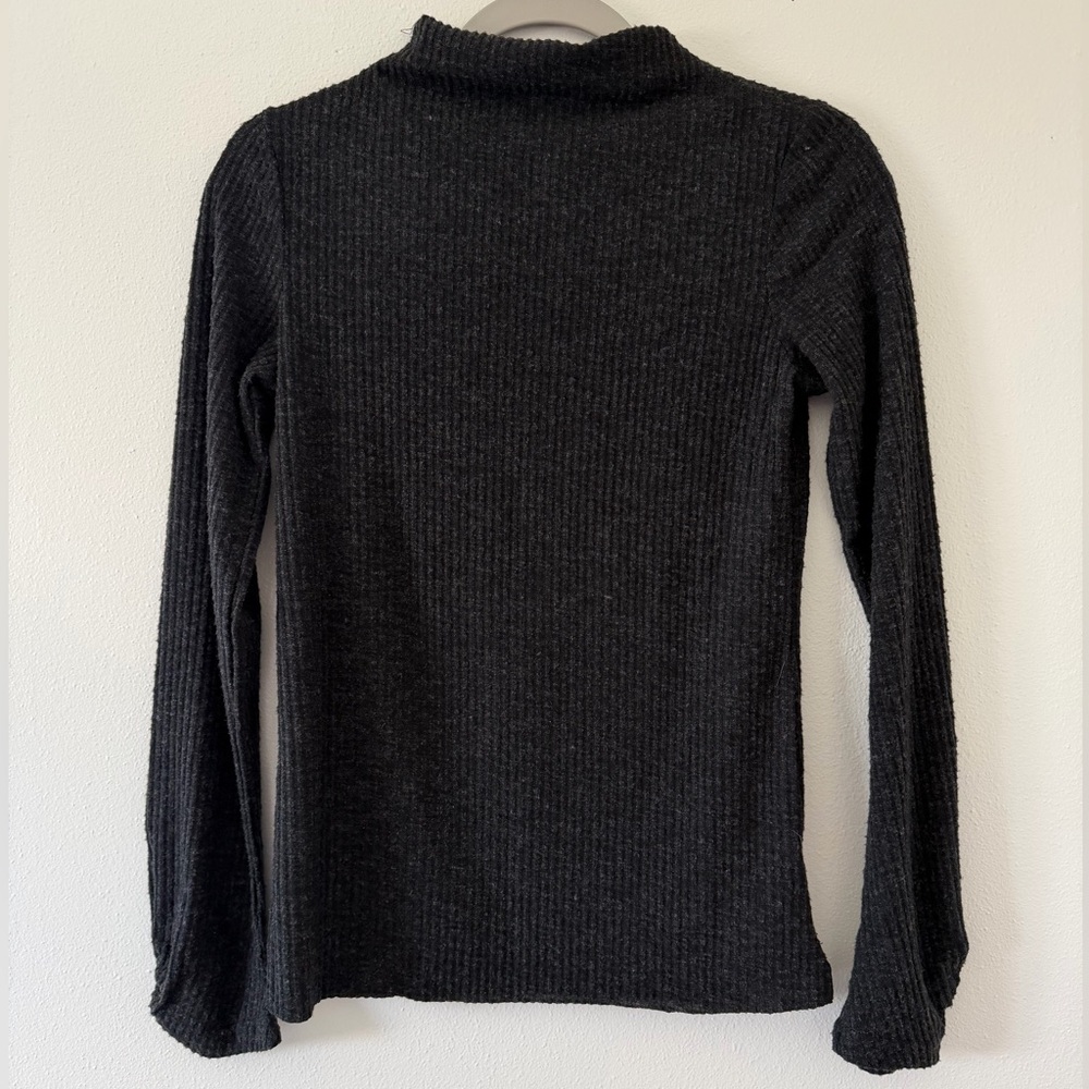 NWT Bohme Aemi + Co Ribbed Maci Mock Neck Long sleeve size medium